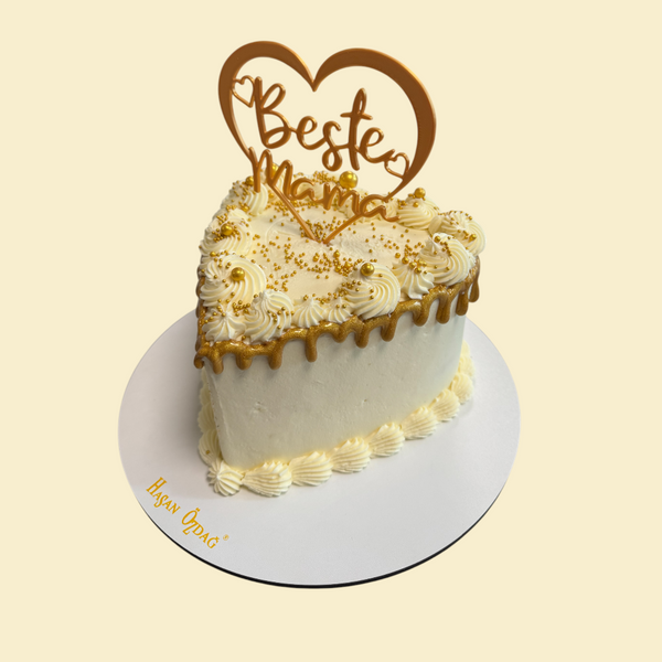 Herztorte Best Mama  mit Topper (Buttercreme)