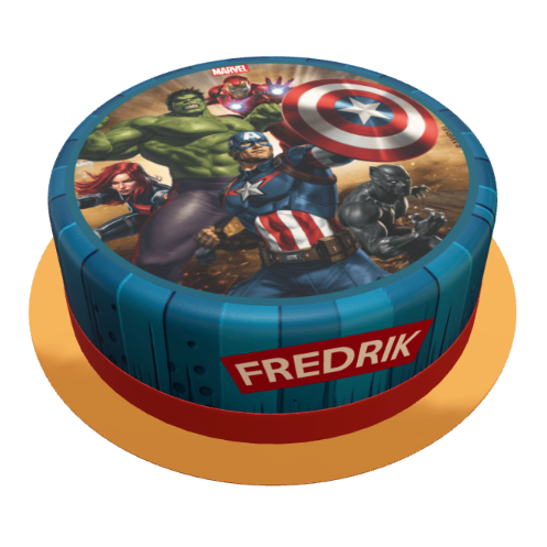 Avengers Torte personalisiert mit Name und Alter