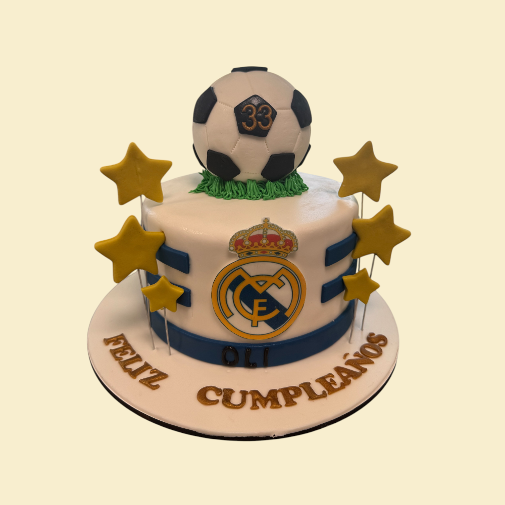 Real Madrid Torte mit Fußball