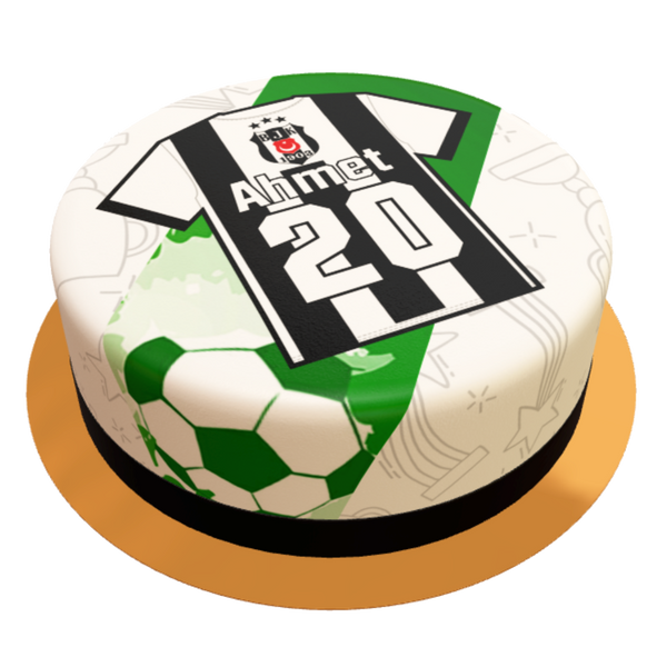 Runde Besiktas T-Shirt Torte