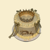 Birthday Queen Torte – mit goldener Krone und Schleifen