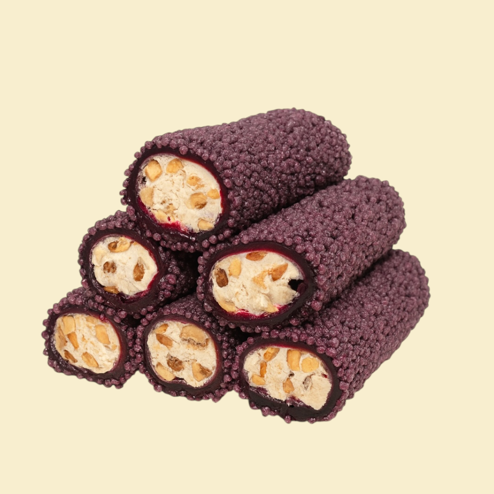 Brombeer-Nuss Sarma Lokum – Boncuk Böğürtlen Turkish Delight Roll
