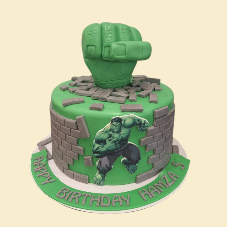 Hulk Torte mit Faust