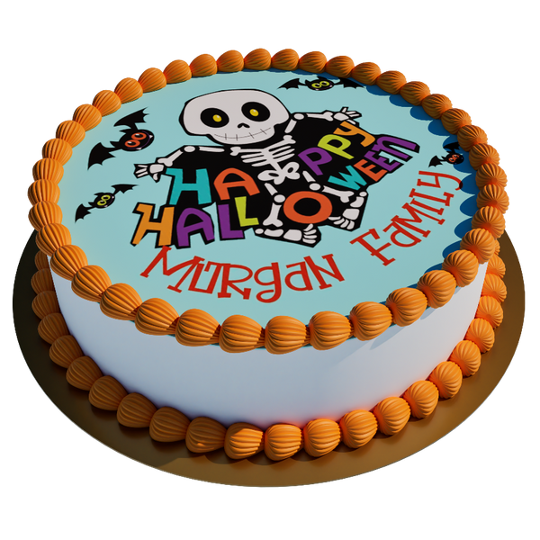 Halloween Bat personalisiert mit Wunschtext