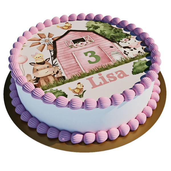 Rosa Farm personalisiert mit Wunschtext