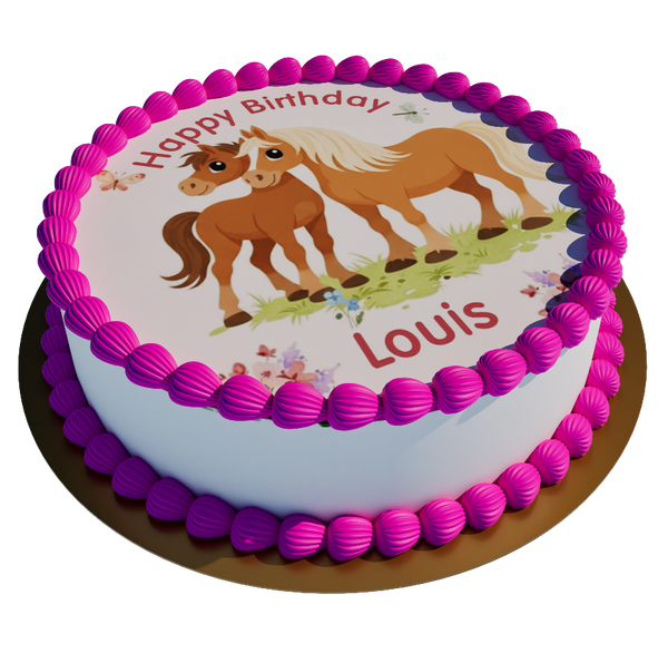 Pferde personalisiert mit Wunschtext