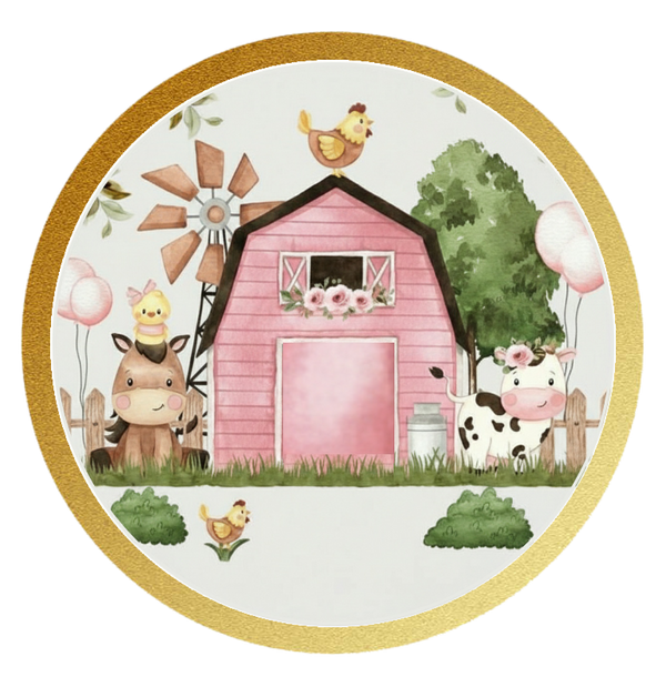 Rosa Farm personalisiert mit Wunschtext