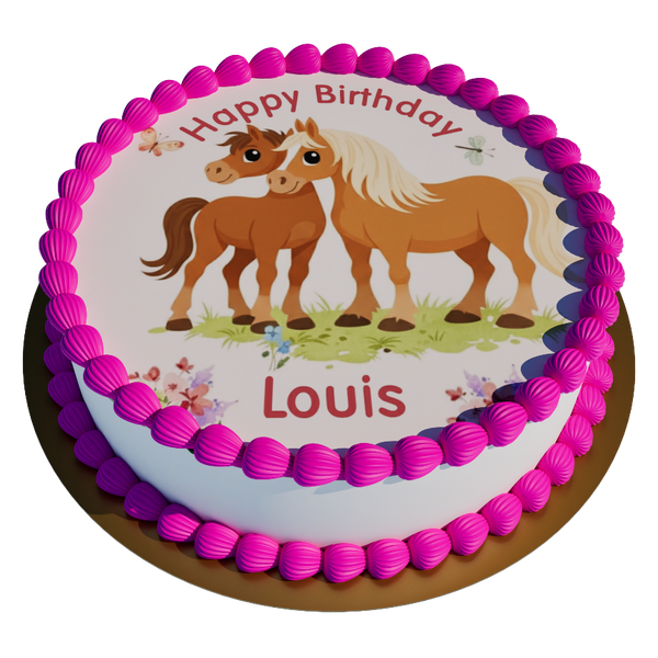 Pferde personalisiert mit Wunschtext