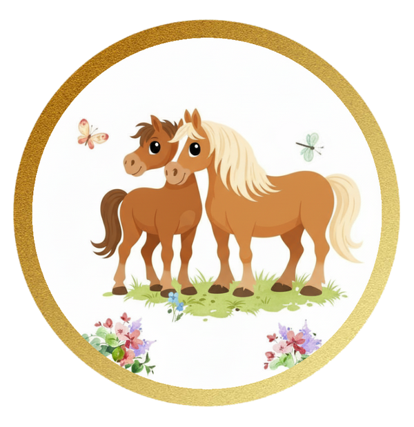 Pferde personalisiert mit Wunschtext