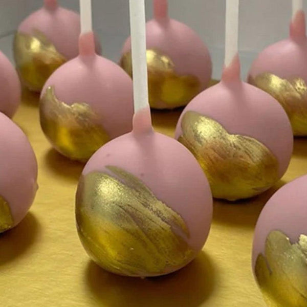 Cakepops Pink Blattgold            (ab 10 Stk.)