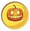 Halloween Kürbis personalisiert mit Wunschtext