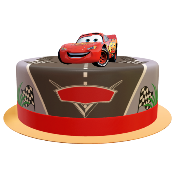 Cars Lightning McQueen Torte mit einer Spardose,Name und Alter
