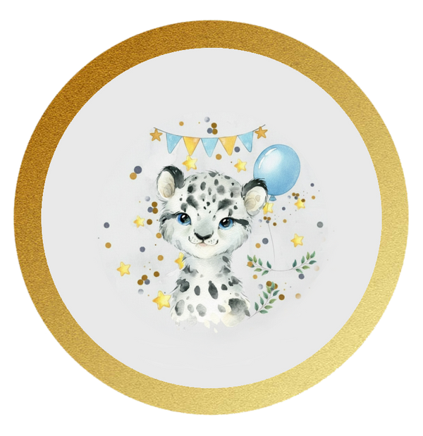 Baby-Wildkatze personalisiert mit Wunschtext