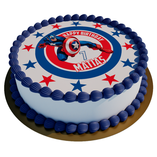 Captain America personalisiert mit Wunschtext