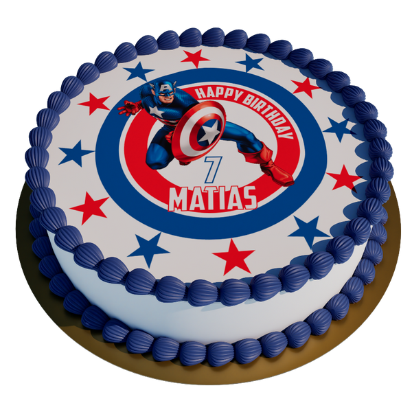 Captain America personalisiert mit Wunschtext