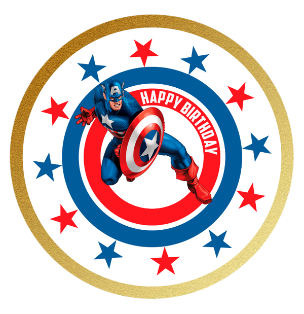 Captain America personalisiert mit Wunschtext