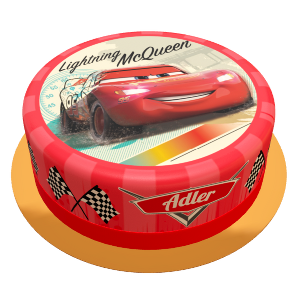 Cars Rayo McQueen Torte personalisiert mit Name und Alter