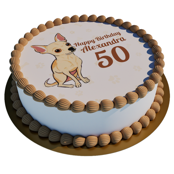 Chihuahua personalisiert mit Wunschtext