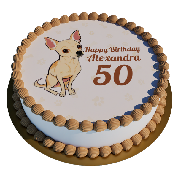 Chihuahua personalisiert mit Wunschtext