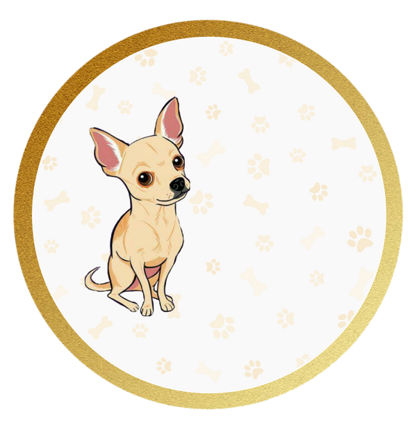 Chihuahua personalisiert mit Wunschtext