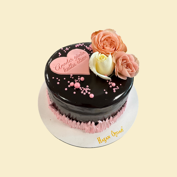 Anneler günün kutlu olsun Pastasi  ( Rosa)