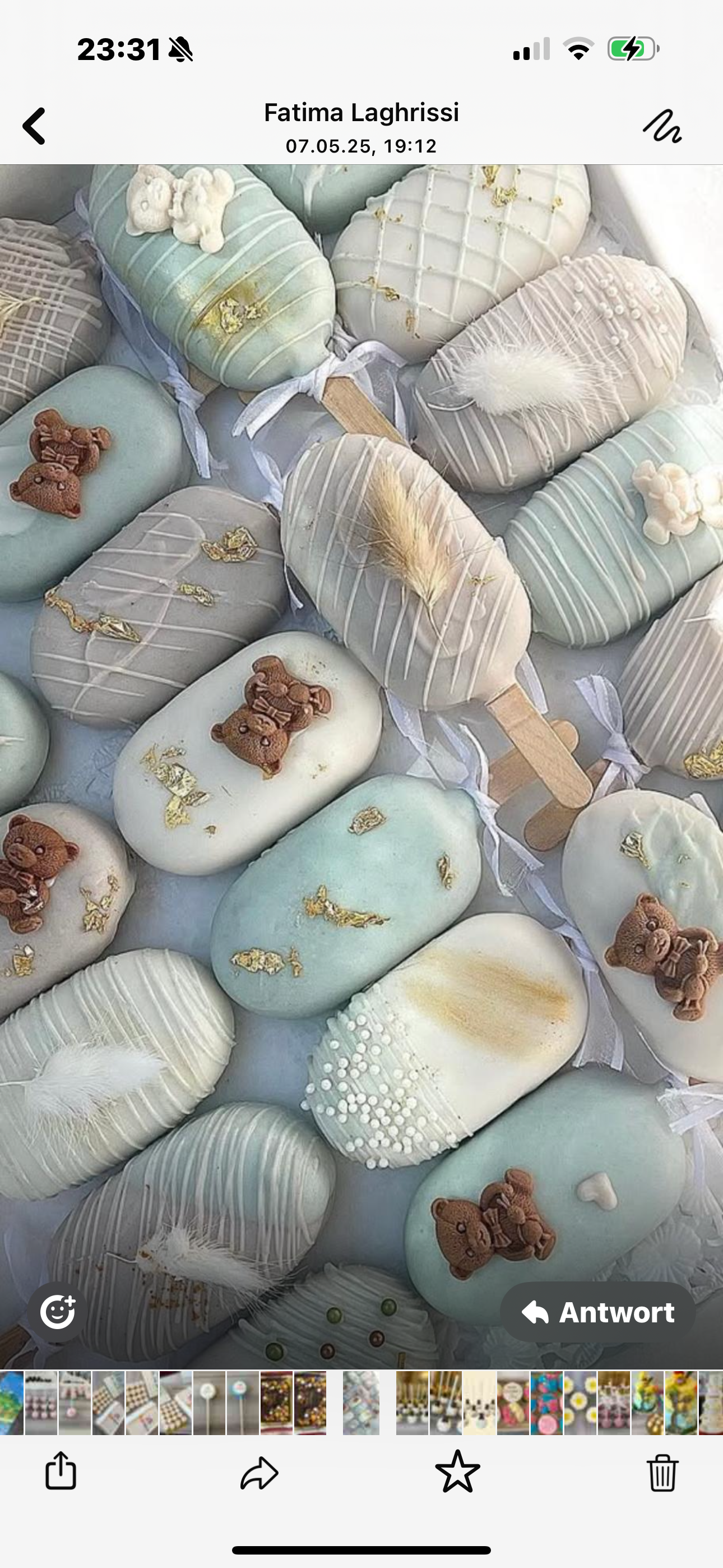 Kuchen am Stiel Babyparty (ab 10 Stk.)