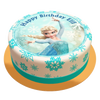 Elsa Frozen Torte personalisiert mit Wunschtext, Name und Alter