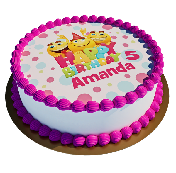 Emoji Geburtstag personalisiert mit Wunschtext