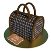 Luxus-Tortenhandtasche – Exklusive Designer-Torte mit Druckmotiv