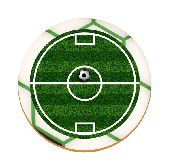 Fussball Runde Torte personalisiert mit Wunschtext, Name und Alter