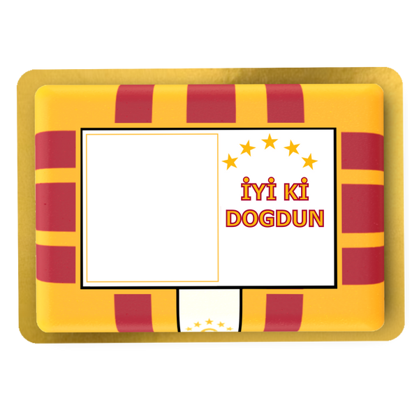 Galatasaray Fussball Torte personalisiert mit Wunschfoto Namen und Alter