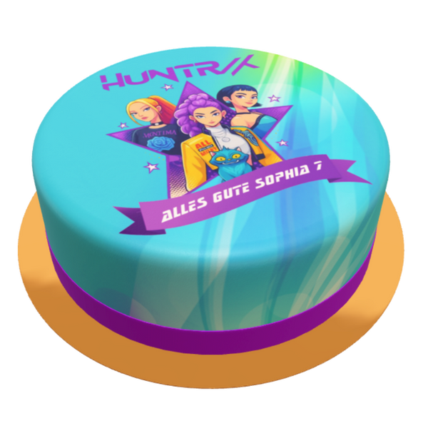 Huntrix personalisiert mit Wunschtext, Name und Alter