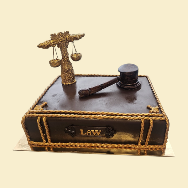 Juristen Torte in Buchform