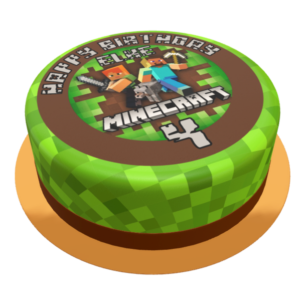 Minecraft personalisiert mit Wunschtext, Name und Alter