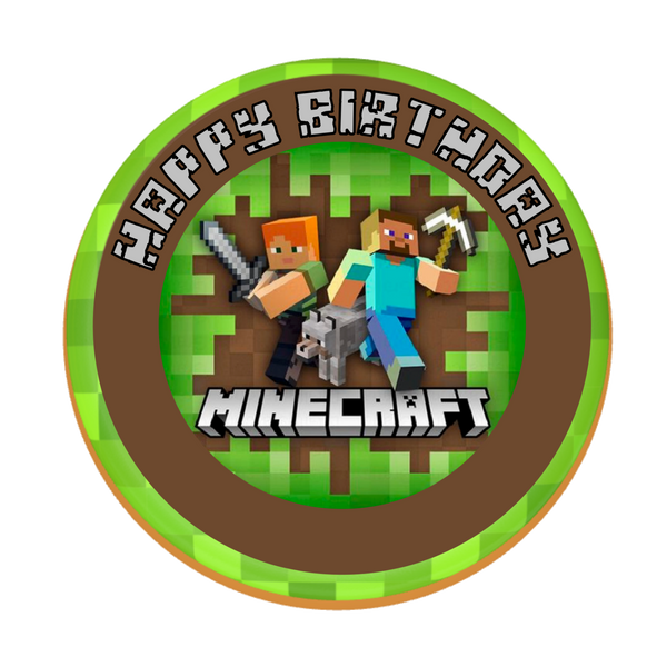 Minecraft personalisiert mit Wunschtext, Name und Alter