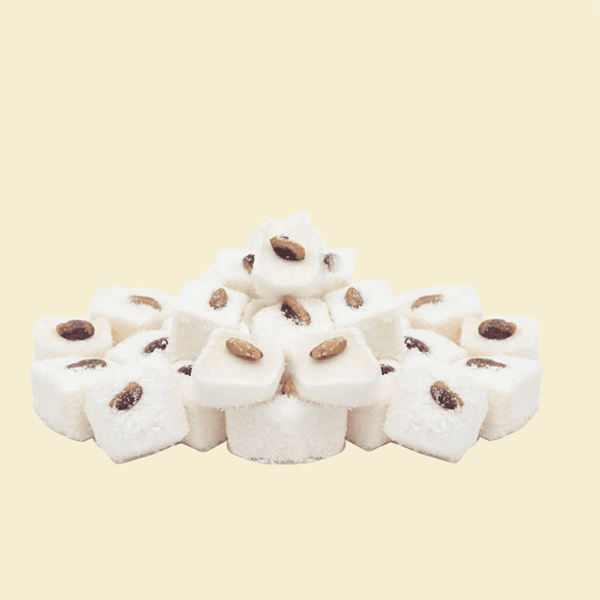 Lokum mit Kokos und Pistazie