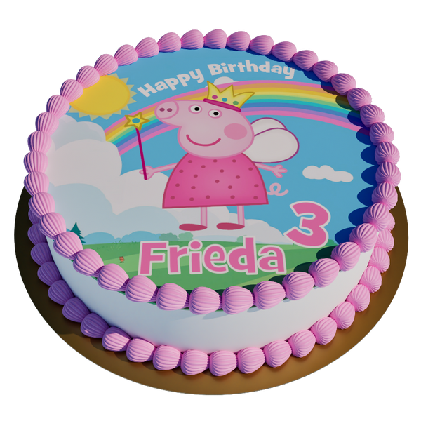 Peppa Pig Fairy personalisiert mit Wunschtext