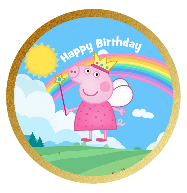 Peppa Pig Fairy personalisiert mit Wunschtext