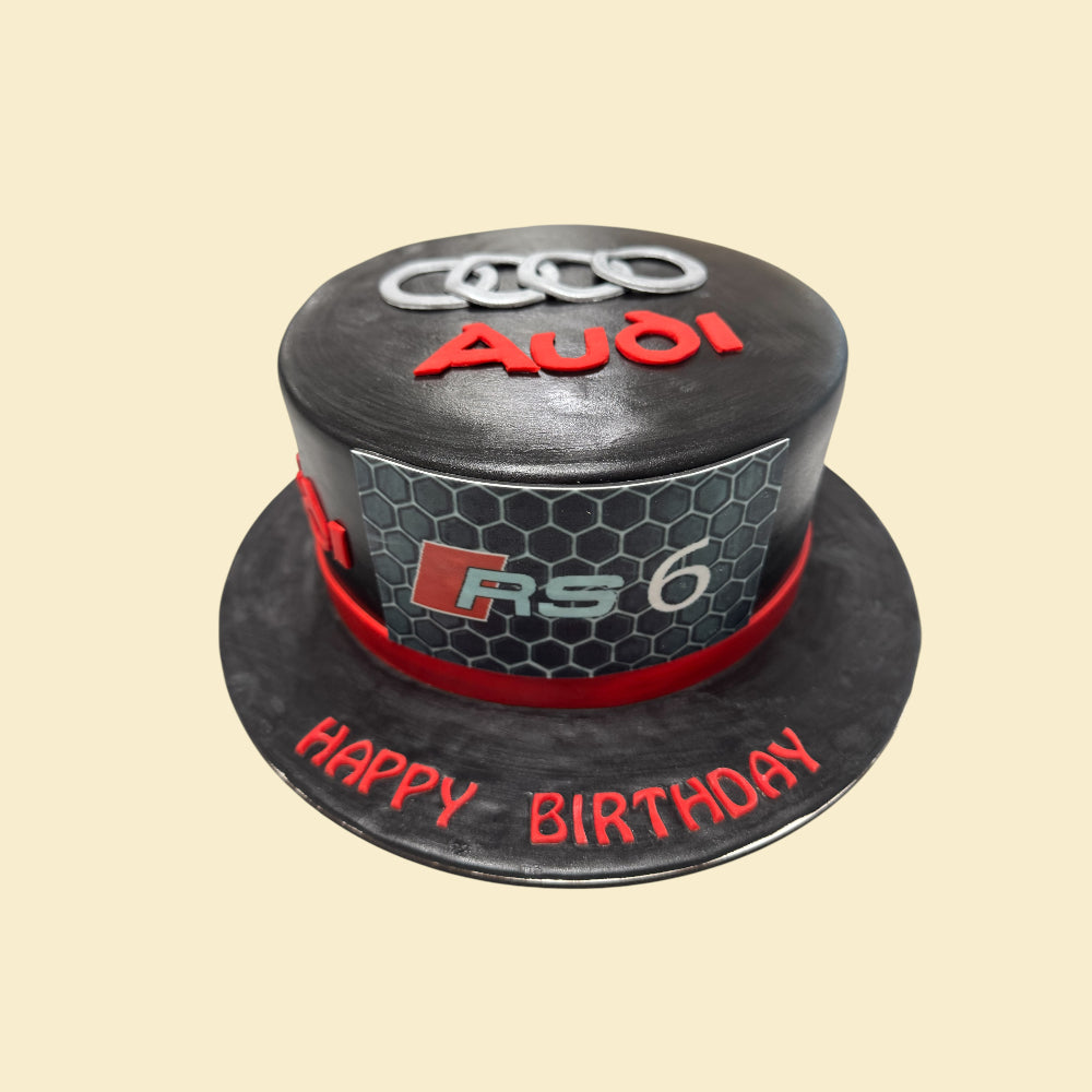 Audi RS6 Torte – Geburtstagstorte für echte Autoliebhaber