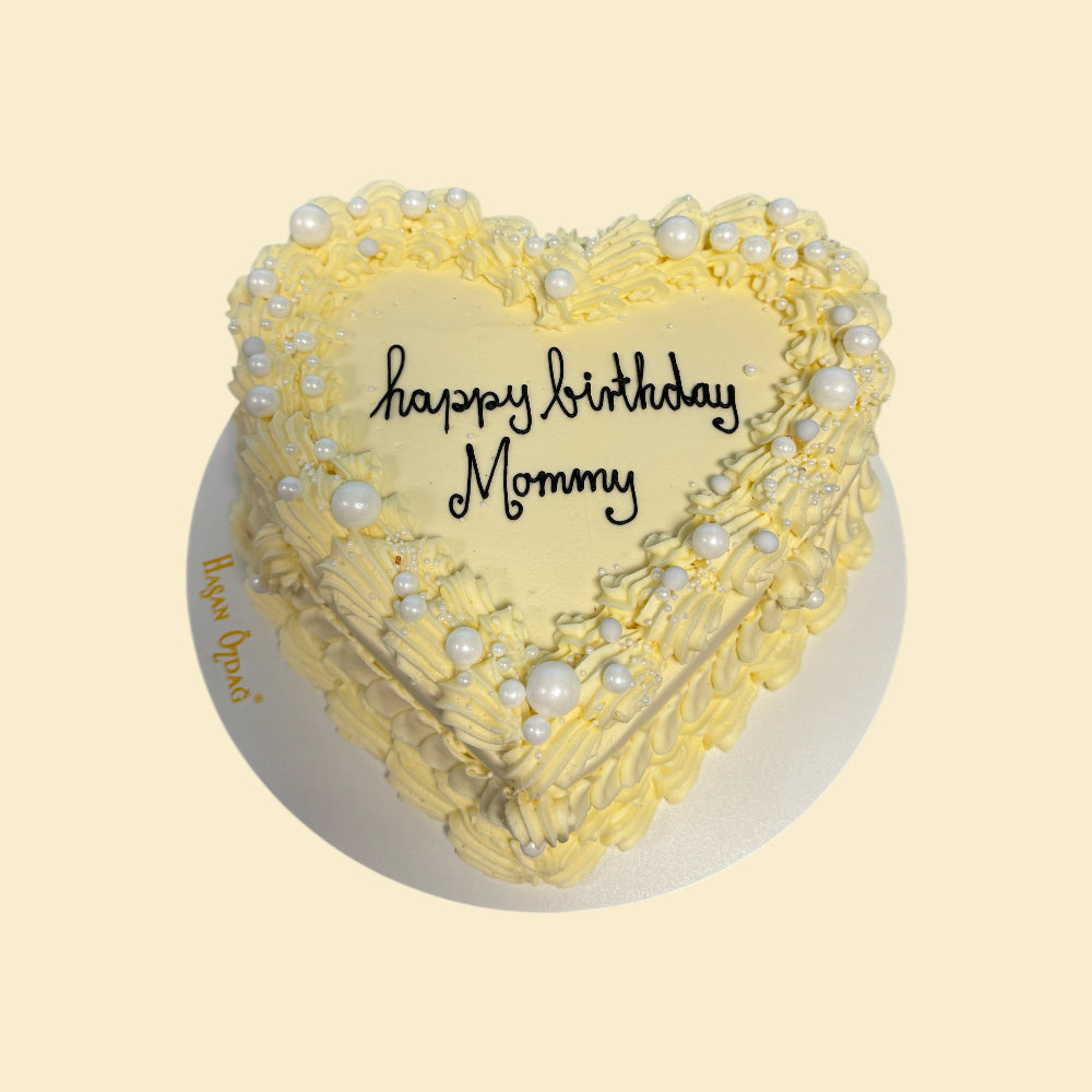 Herz-Torte Mommy mit Pudding-Buttercremefüllung
