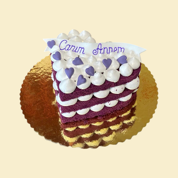 Herz-Torte Lila Velvet