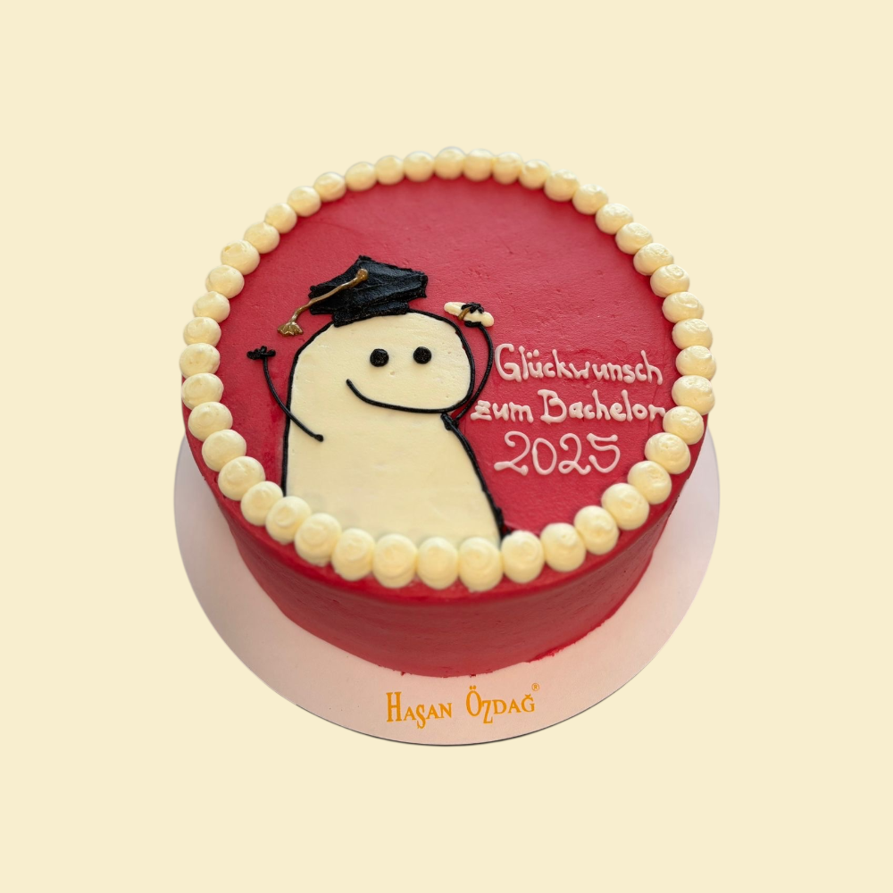 Bachelor Glückwunsch Torte (Buttercreme)