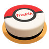 Poke Ball Torte personalisiert mit Wunschtext, Name und Alter