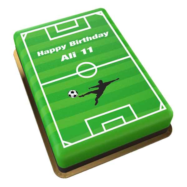 Fussballfeld Torte rechteckig
