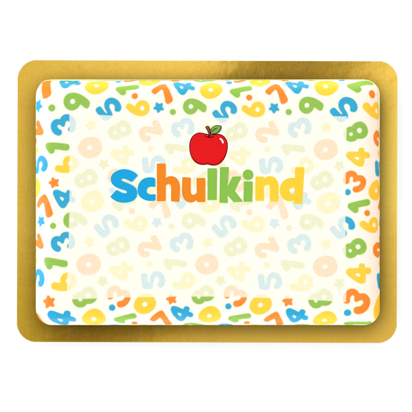 Schulkind-Torte mit Zahlenmotiv – Personalisierte Einschulungstorte
