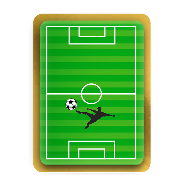 Fussballfeld Torte rechteckig