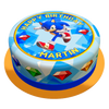 Sonic Torte personalisiert mit Wunschtext, Name und Alter