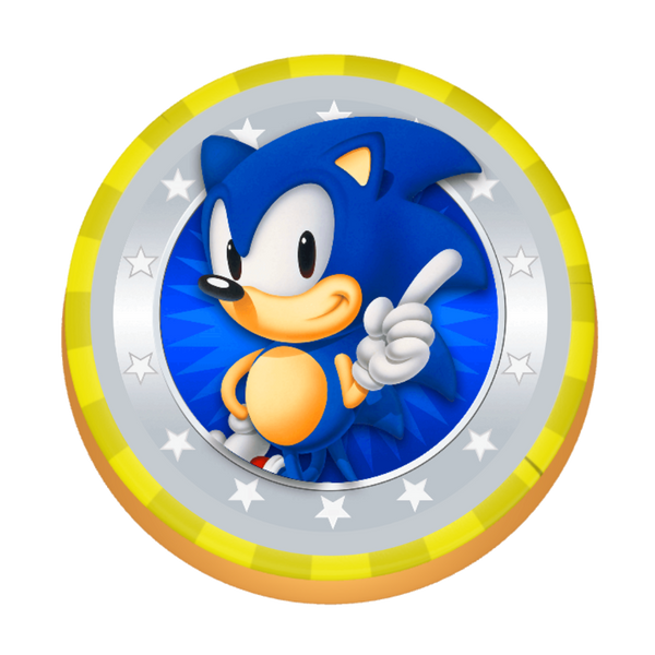 Sonic Stars personalisiert mit Wunschtext, Name und Alter