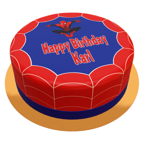 Spiderman Torte Rund