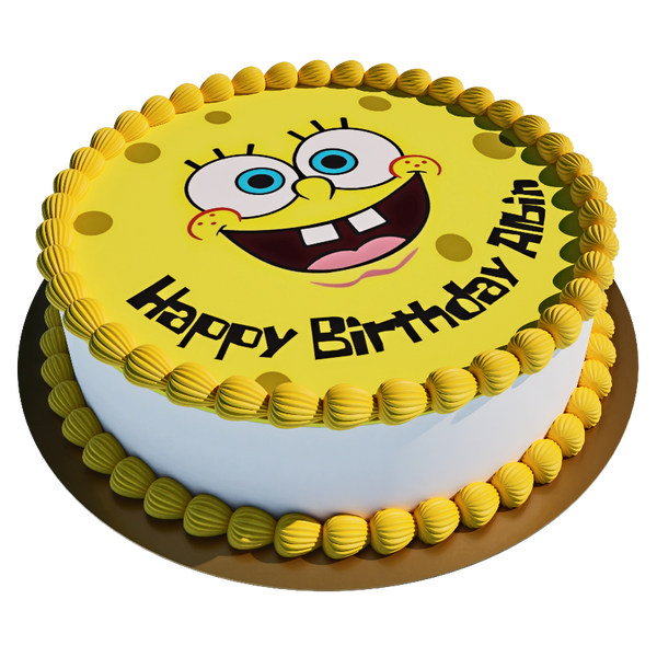 Spongebob-Gesicht personalisiert mit Wunschtext